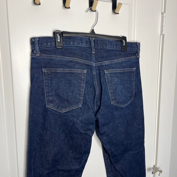 Uniqlo Stretch Selvedge Slim Straight Fit Jean Kaihara Japanese Denim Navy 35x34 - Picture 6 of 8